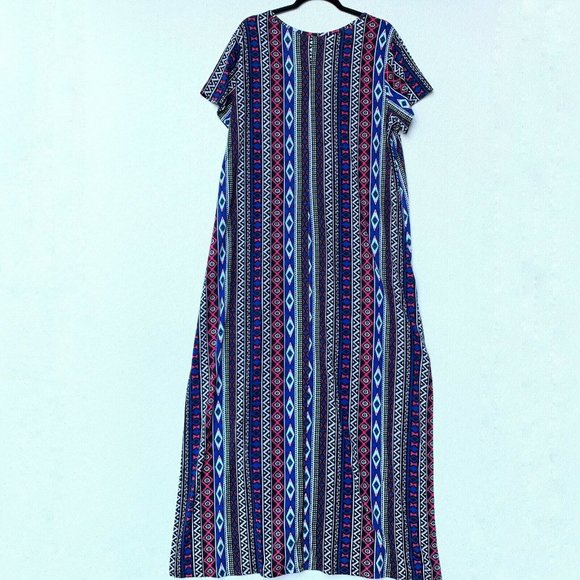 Eyeshadow Women Blouse 18/20 W Long Tunic Short Sl - Picture 5 of 8